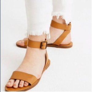 NWT Madewell Leather Strap Ankle Sandal Size 9.5